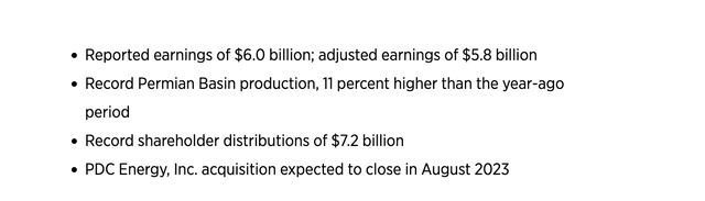 Chevron Press Release