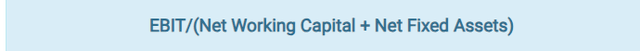 Return On Capital Formula