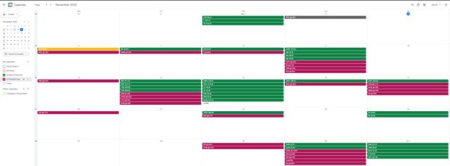 My Dividend Calendar