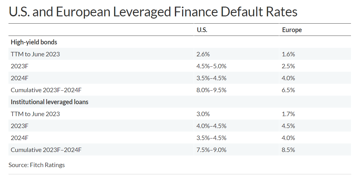 Fitch sees elevated high yield defaults