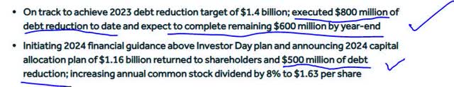 NRG - debt reduction plan